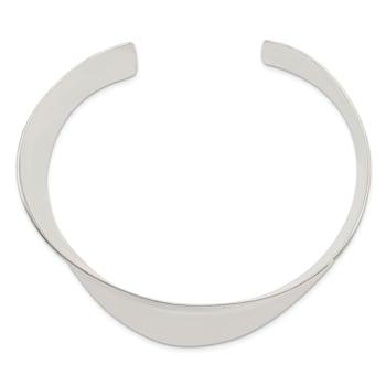 Sterling Silver Polished Wave Cuff Bracelet