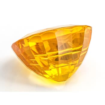 Golden Orange Sapphire 14.65x11.98mm Emerald Cut 13.82ct