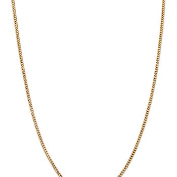14k Yellow Gold 2.5mm Solid Franco 16 Inch Chain