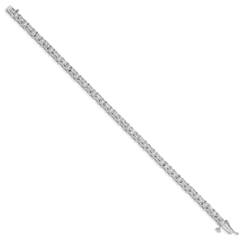 Rhodium Over 14k White Gold Diamond Bracelet
