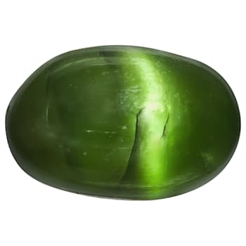 Chrome Diopside Cats Eye Oval Cabochon 0.75ct
