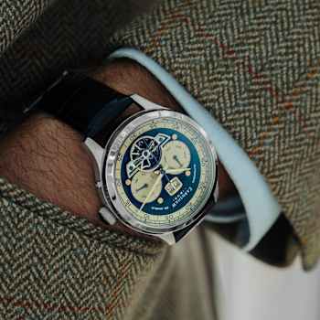 Thomas Earnshaw Baron Grand Date Calendar Open Heart Automatic