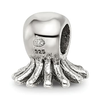 Sterling Silver Octopus Bead