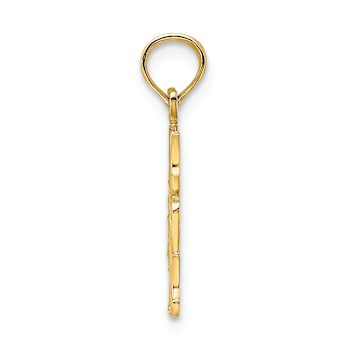 14K Yellow Gold Number 1 MOM Charm