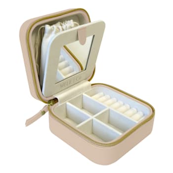 Mele and Co Stow and Go Vegan Leather Travel Jewelry Case