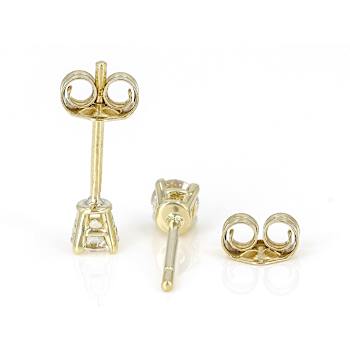 Timeless Lab-Grown Diamond Solitaire Stud Earrings In 10K Gold