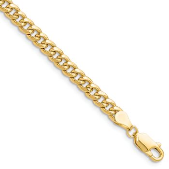 14k Yellow Gold 4.5mm Miami Cuban Link 22 Inch Chain