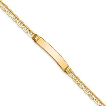 10k Yellow Gold Mariner Link ID Bracelet