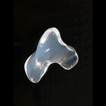Colorless "Water" Opal 31x19mm Free-Form Carving 28.37ct
