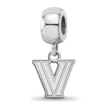Sterling Silver Rhodium-plated LogoArt Villanova University XS Dangle Bead