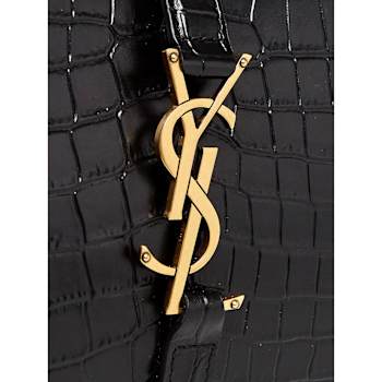 Saint Laurent YSL Sac Hobo Cocco Print Black Bag