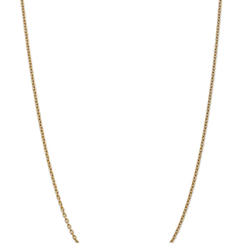 14k Yellow Gold 2.4mm Solid Round Open Link Cable 22 Inch Chain