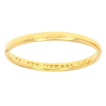 Tri-Tone Stacking Set Of 8 Band Rings In Sterling Silver