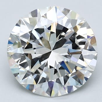 3.49ct White Round Mined Diamond E Color, VS2, GIA Certified