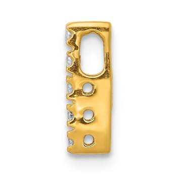 10k Yellow Gold 0.05 cttw Diamond Letter I Initial Charm