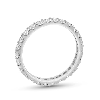 Diamond 14k White Gold Eternity Band 1.00ctw