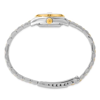 Ladies Charles Hubert IP-plated Two-tone 26mm Off White Dial Watch