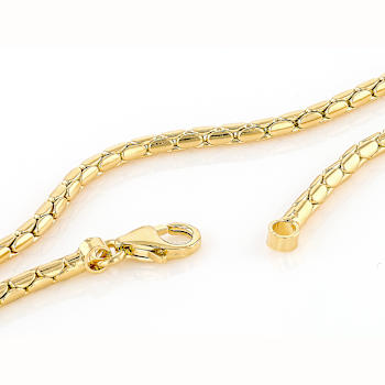 Cardano ChaIn Necklace 18K Gold Over Bronze 20"