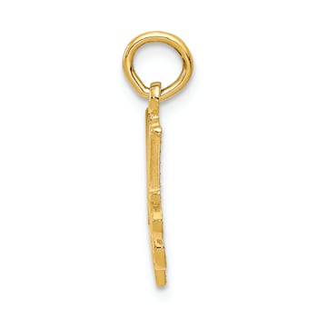 14K Yellow Gold MOM Charm