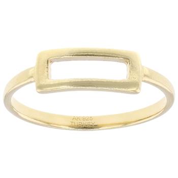 Buckle Band Ring In 18K Gold Over Sterling Silver