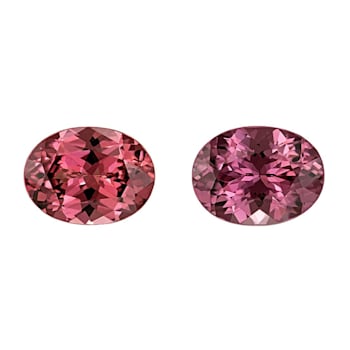 Rhodolite 7.9x6.0mm Oval Matched Pair 2.86ctw