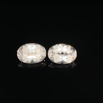 Danburite 14x10mm Oval Matched Pair 10.75ctw