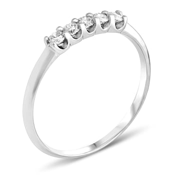 0.25ctw Diamond Wedding Band Ring in 14k White Gold