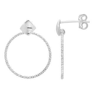 Sterling Silver Square Stud Earrings