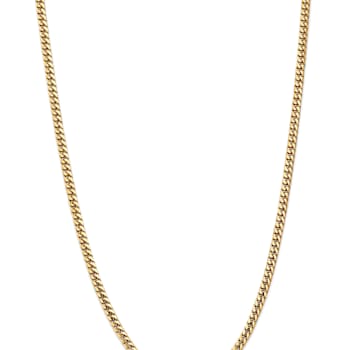 14k Yellow Gold 4.3mm Solid Miami Cuban 22 Inch Chain