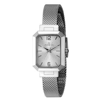 Invicta Angel 21mm White Dial White Stainless Steel Mesh Watch