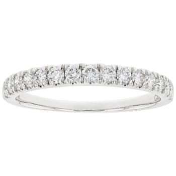 Lab-Grown Diamond Band Ring In 14K White Gold 0.50ctw