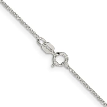 Sterling Silver 1.1mm Rolo Chain Bracelet