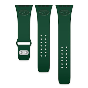 Gametime New York Jets Debossed Silicone Apple Watch Band (42/44mm M/L).
Watch not included.