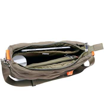 GO Dash Dot 2 Go Arly Messenger Handbag in Olive Orange