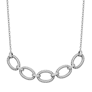 White Cubic Zirconia Rhodium Over Sterling Silver Jewelry Set 3.17ctw