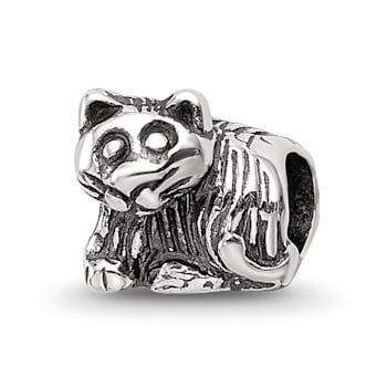 Sterling Silver Kitten Bead