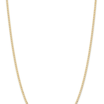 14k Yellow Gold 2.85mm Curb Link 24 Inch Chain