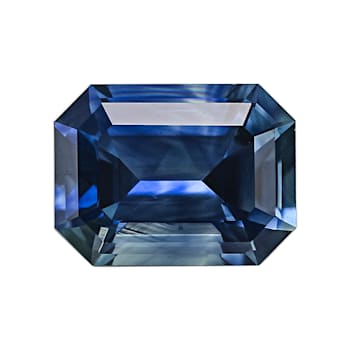 Montana Sapphire Loose Gemstone 5.0x3.7mm Emerald Cut 0.45ct