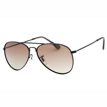 Prive Revaux Commando Mini Caviar Black Aviator Frame / Beige Lenses Sunglasses