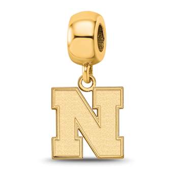 14K Yellow Gold Over Sterling Silver LogoArt University of Nebraska
Small Dangle Bead