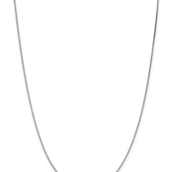 14k White Gold 1.1mm Box Chain 22"
