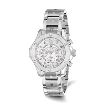 Charles Hubert Ladies Stainless Steel Silver Dial Watch