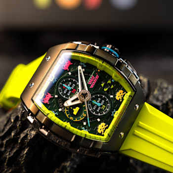Nubeo Magellan Chronograph Space Invaders Green Stainless Steel Band
Limited Edition Watch
