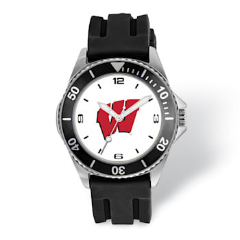 LogoArt University of Wisconsin Collegiate Gents Watch