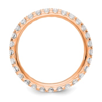 14K Rose Gold Lab Grown Diamond SI1/SI2, G H I, Eternity Band
