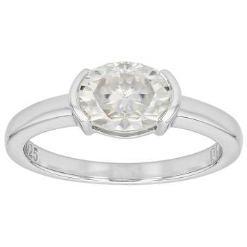 Moissanite Stackable Ring Set In Platinum-Enhanced Sterling Silver
2.88ctw Diamond Equivalent Weight