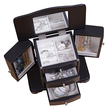 Mele and Co Kennedy Wooden Jewelry Box