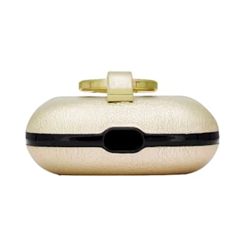 Saint Laurent Metallic Gold Leather Airpods Pro Case