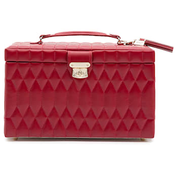 Caroline Large Jewelry Box Red By Wolf