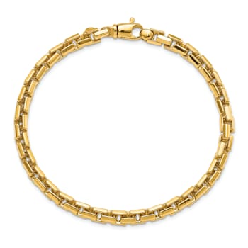 14K Yellow Gold Polished Chain Bracelet